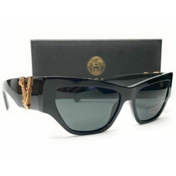 Versace Women's Black and Grey Sunglasses! - Picture 3 of 3
